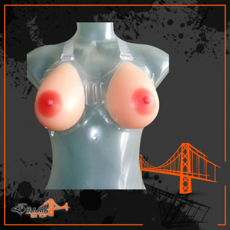 Silicone Breast 550 gms/pair with Transperant Bra SBP-001