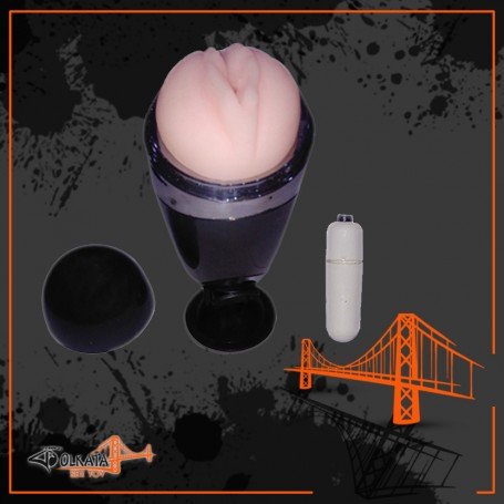 Super Pink Male Vibrating Stroker MS-047