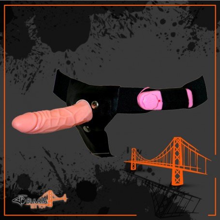 LeLuv 7.5 Vibrating and Rotating Female Lesbian Strap On SO-011