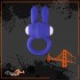 Kingfansion Mini Vibrating Rabbit Cock Ring (Blue) CR-017
