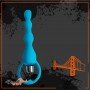 BLUE SILICONE ANAL VIBRATOR AD-029