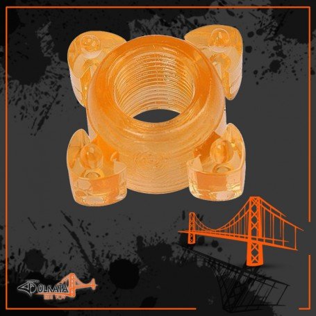 Transparent 4 Tube FingerCock Ring CR-010