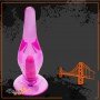 Crystal Anal Vibrating Butt Plug With Suction Cup AD-025