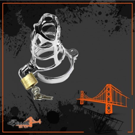 Chastity Steel Lock Device for Men BDSM-010