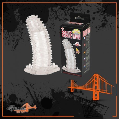BRAVE MAN Crystal Penis Extension Sleeve PES-024