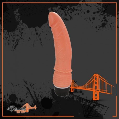 Ultra Slim Flexidick with vibrating Silicone RSV-036