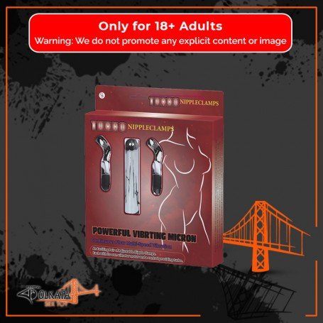 Fun Vibrator and Nipple Clamp Fiery Combo FV-018